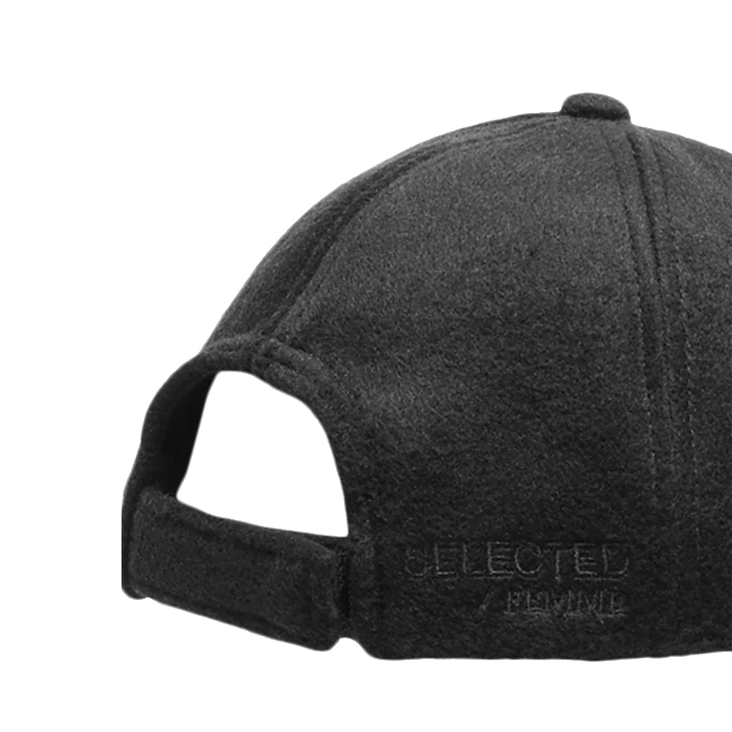 Selected Femme Winny-Tine Cap aus Wolle in Schwarz von Selected Femme Detail