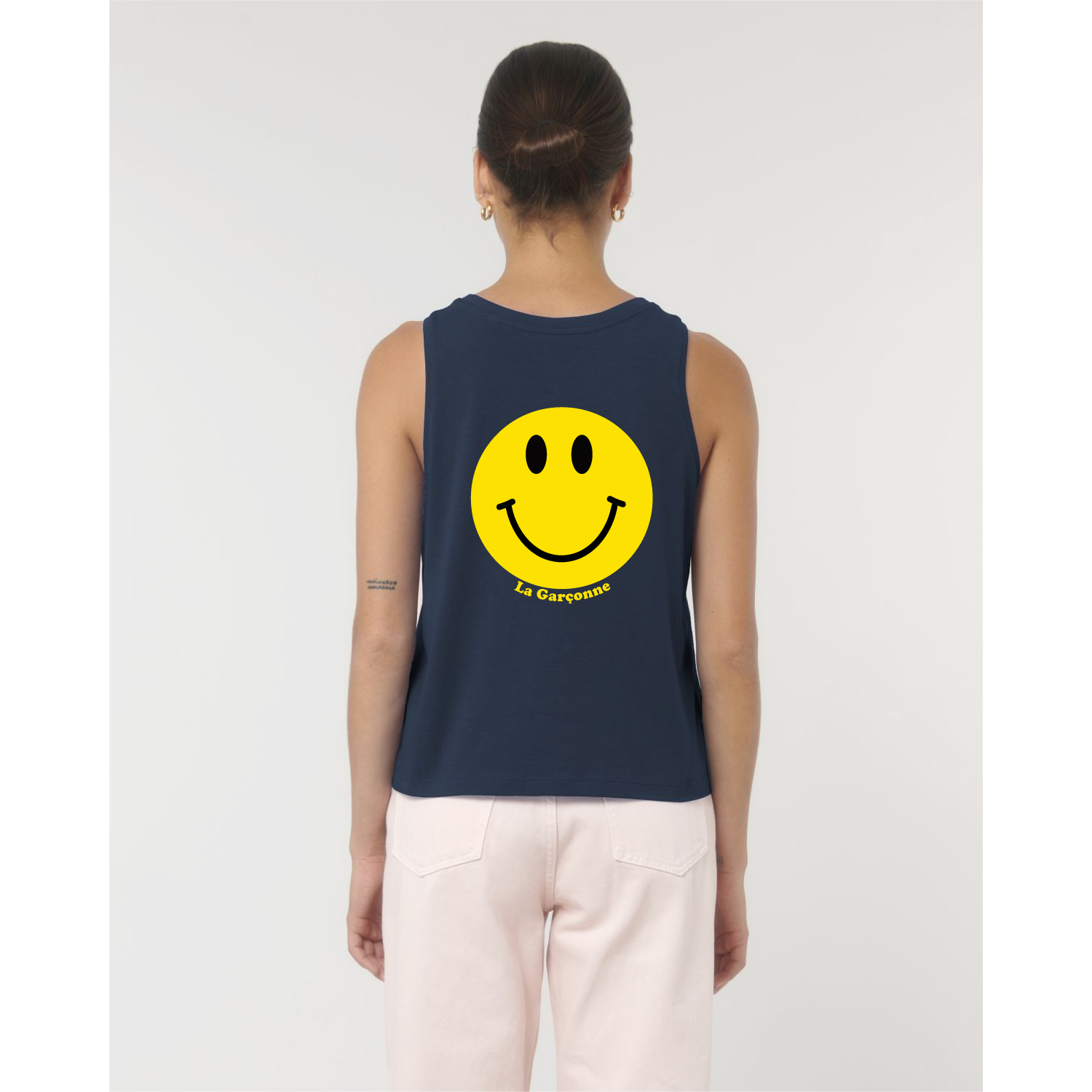 La Garçonne Vetements Smile Tank Top Navy
