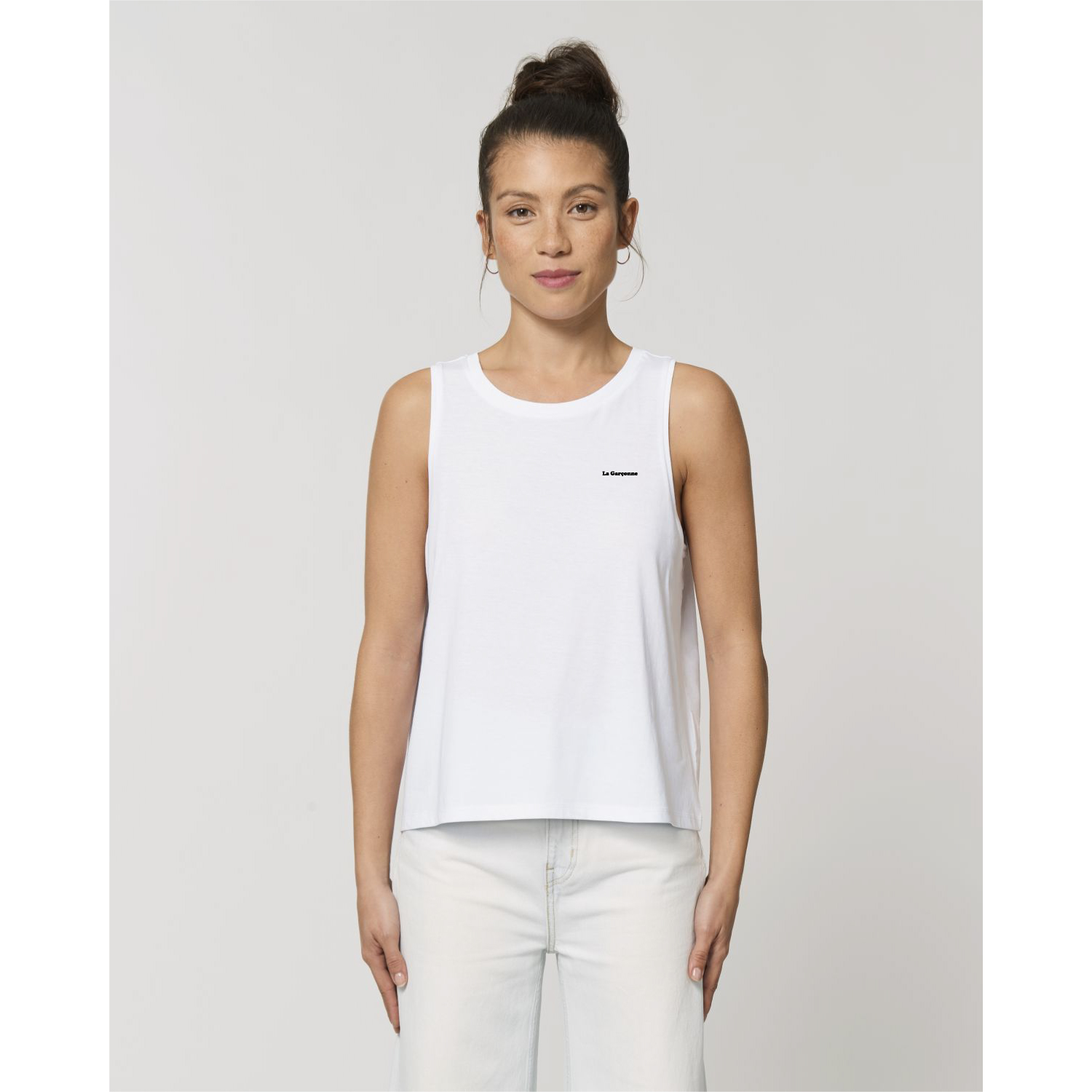 La Garçonne Vetements Smile Tank Top White