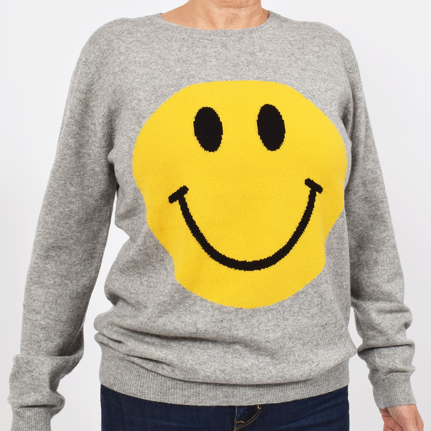 La Garçonne Vetements Smiley Strickpullover Grey