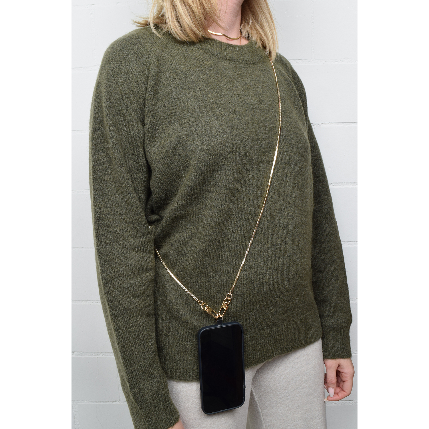 La Garçonne Accessoires Snake Handykette Gold