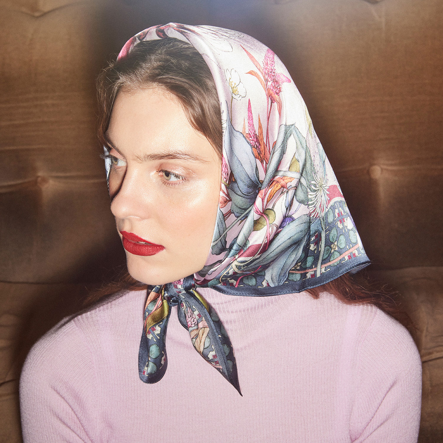 Sneaky Fox Kylie Seiden Foulard Chocolate