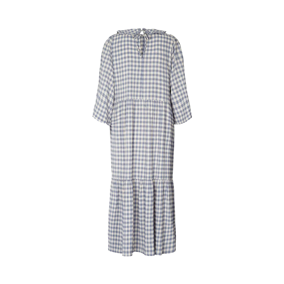 Lolly's Laundry Sonya Lollys Laundry Kleid blau weiss hinten