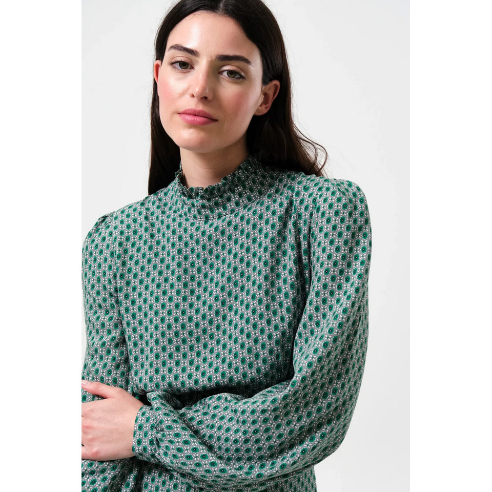 Louche Sorrel Flower Kleid Teal