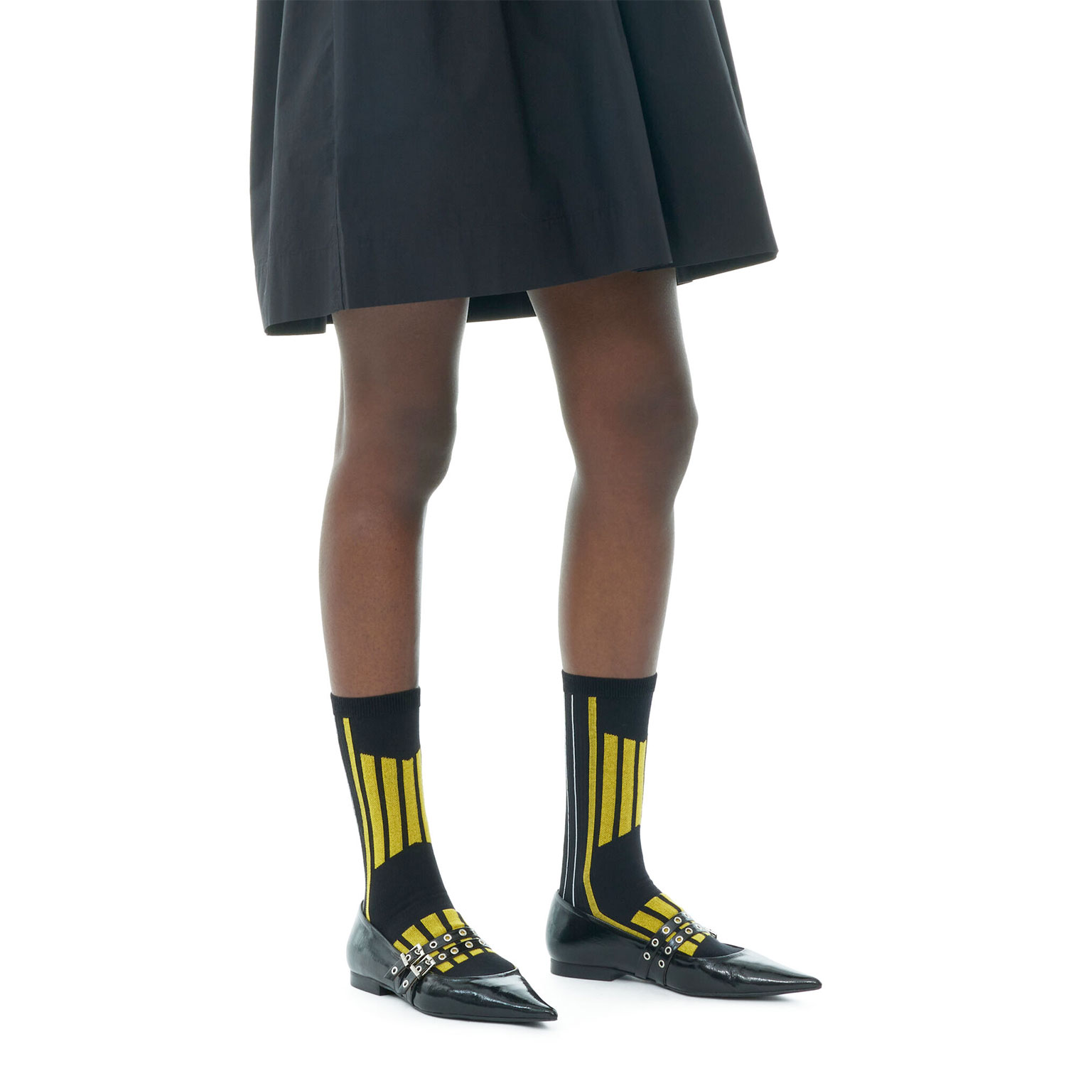 Ganni Sporty Socks Blazing Yellow