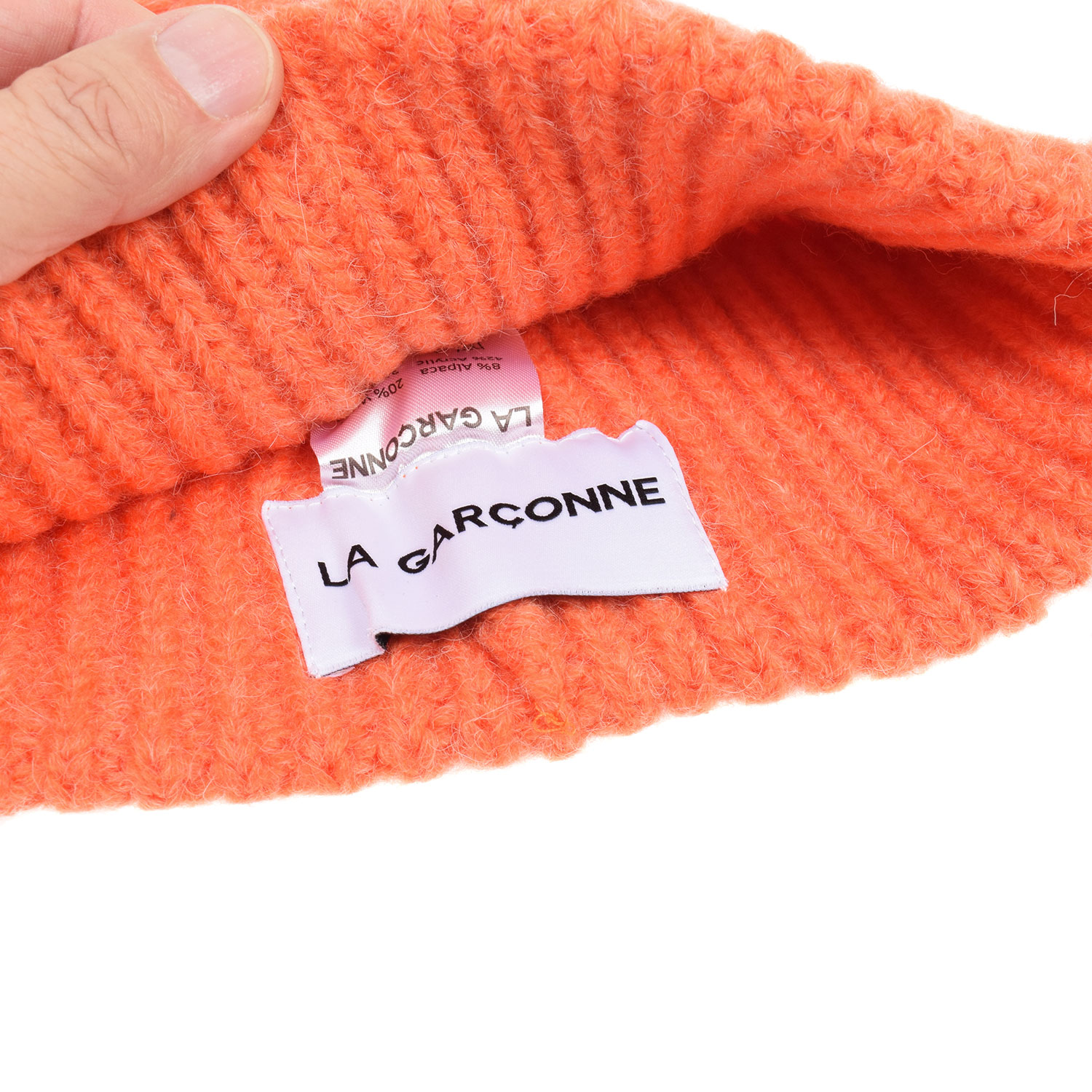 La Garçonne Accessoires St. Moritz Mütze Orange meliert