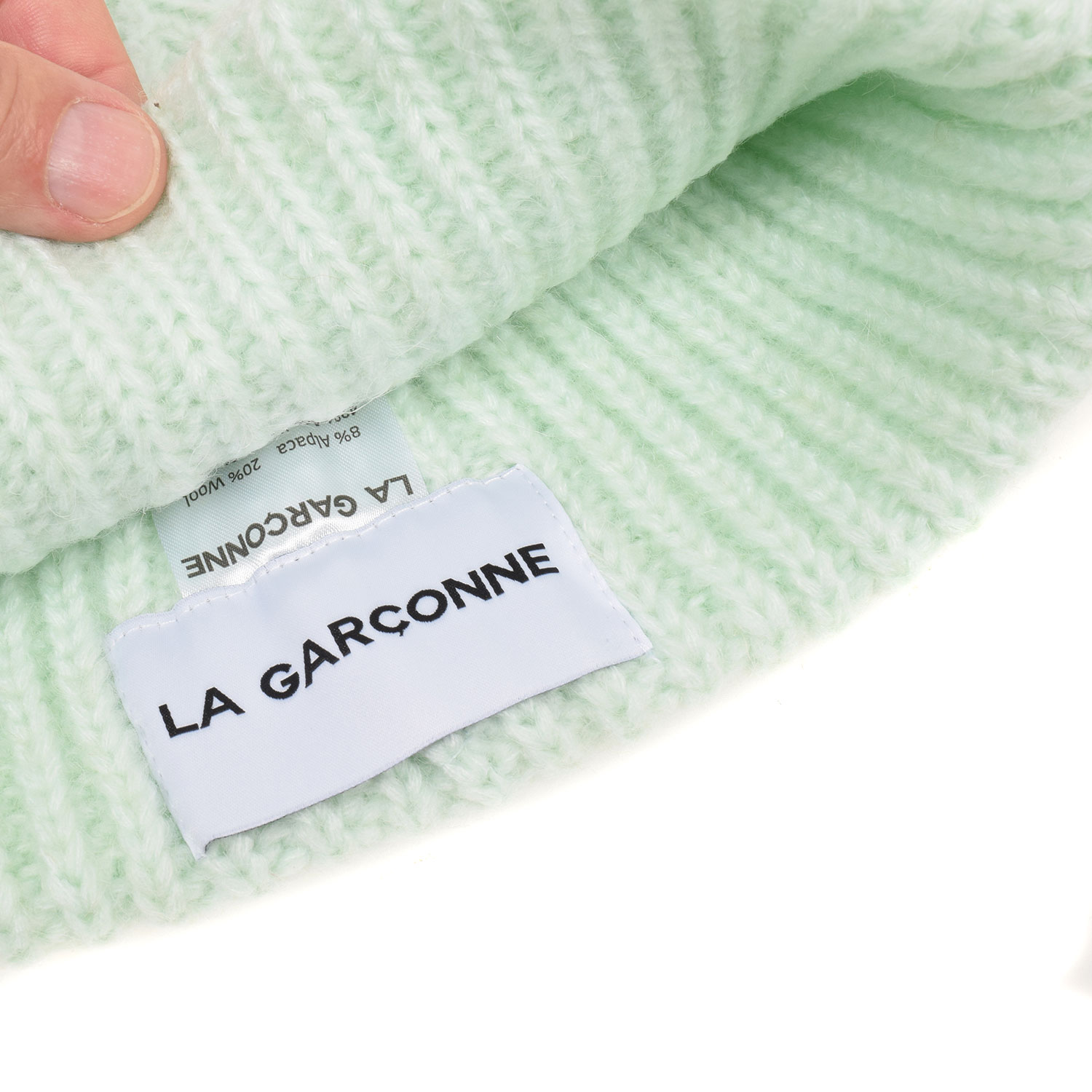 La Garçonne Accessoires St. Moritz Mütze Pistache meliert
