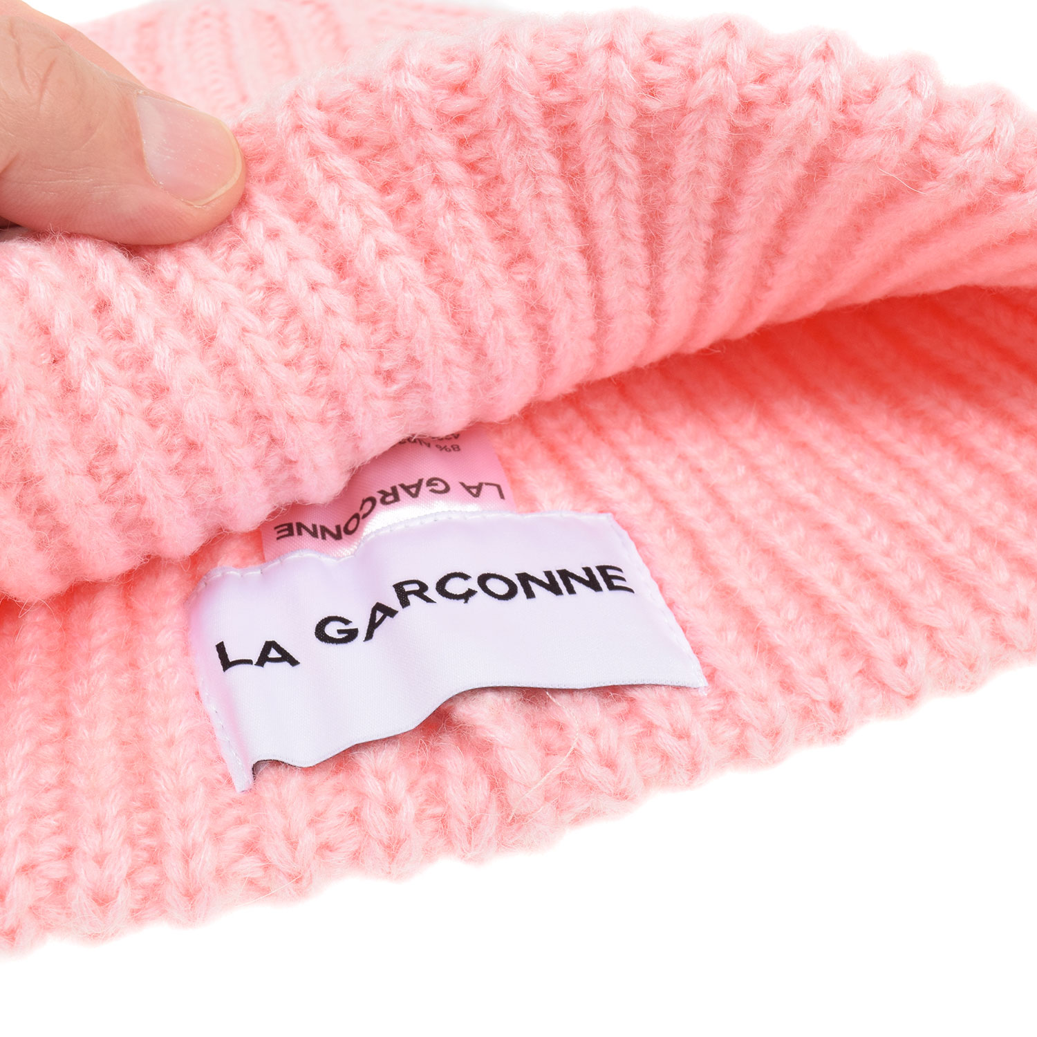 La Garçonne Accessoires St. Moritz Mütze Rose meliert