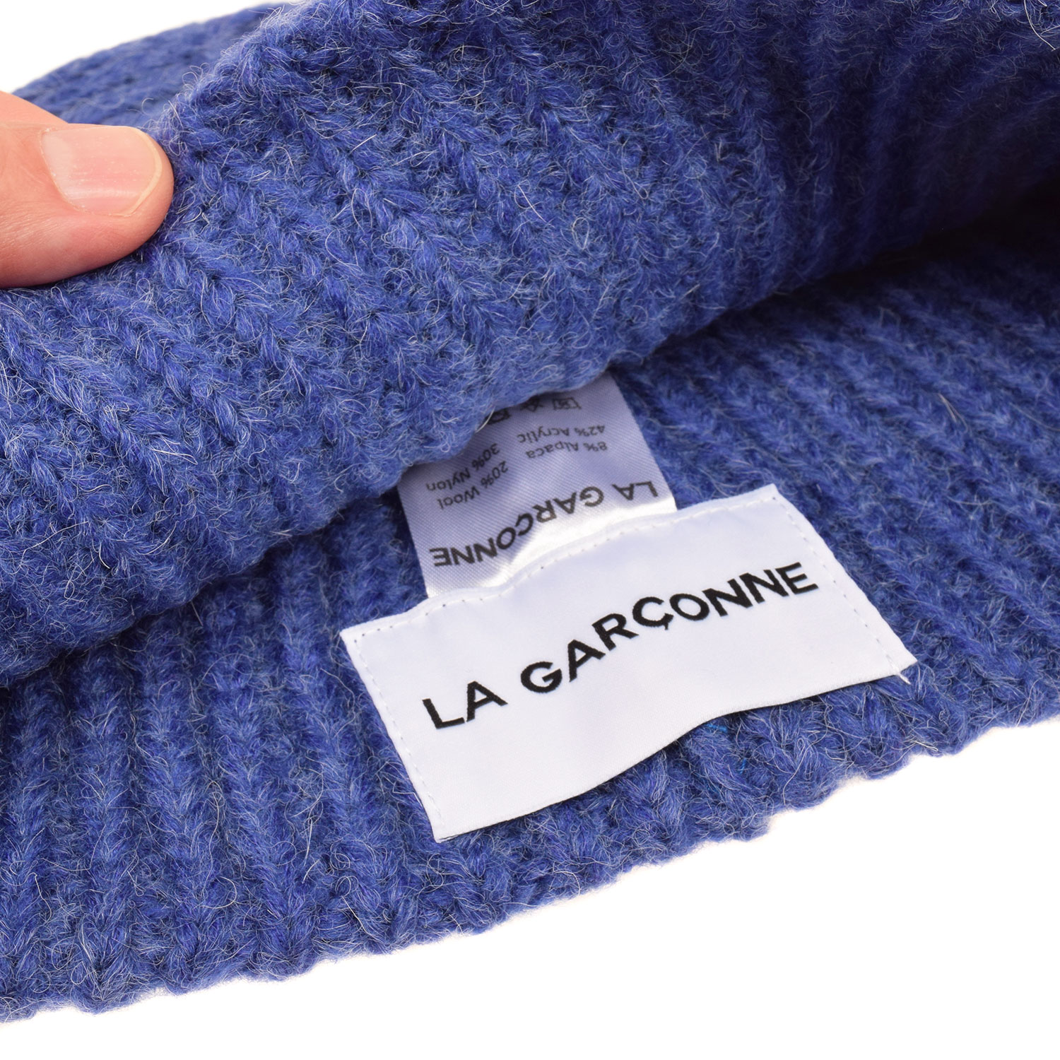 La Garçonne Accessoires St. Moritz Mütze Royal Blue meliert