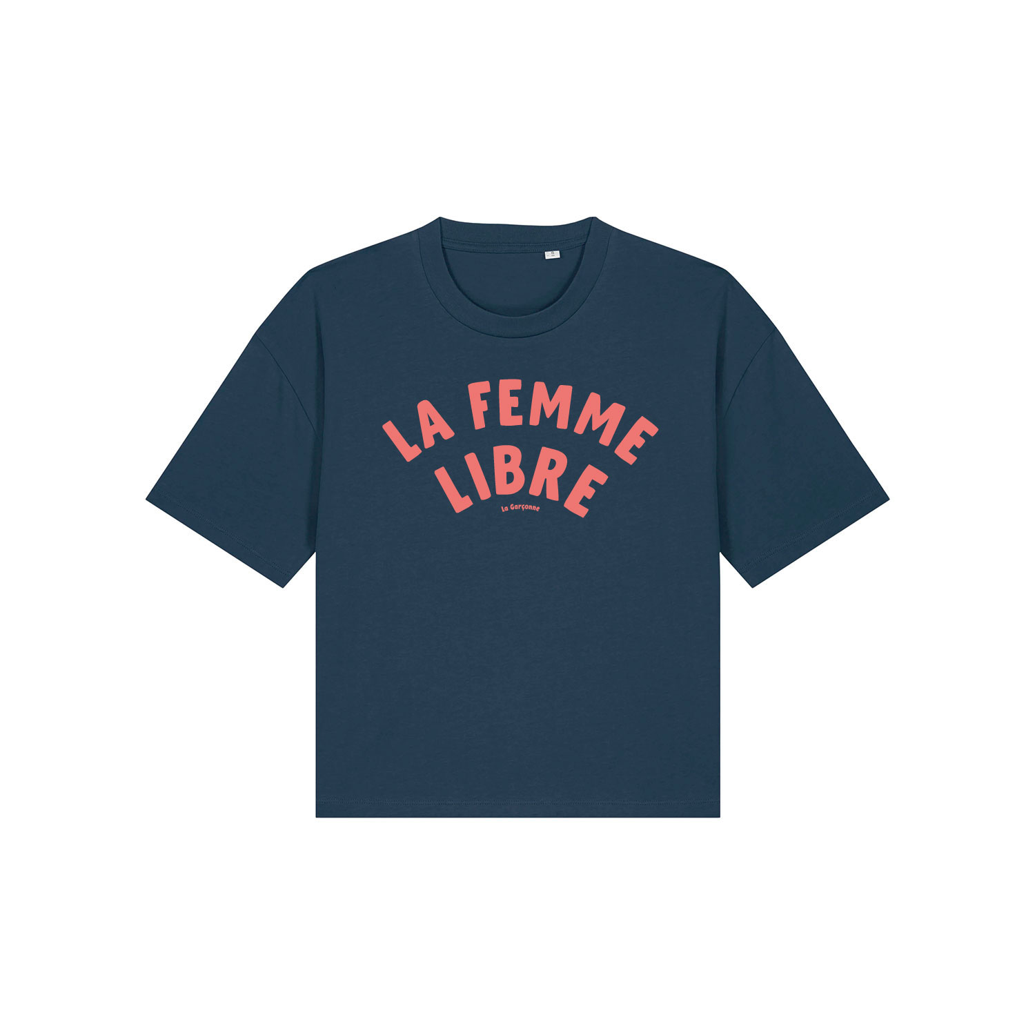 La Garçonne Vetements La Femme Libre Boxy T-Shirt Navy