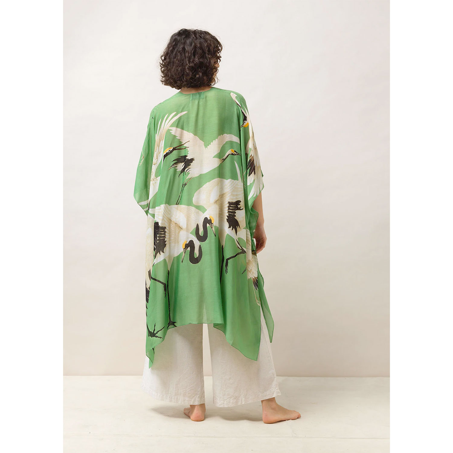 One Hundred Stars Throwover Stork Pea Green