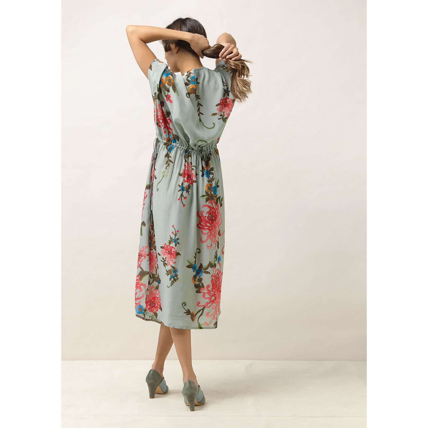 One Hundred Stars String Dress Chrysanthemum Aqua