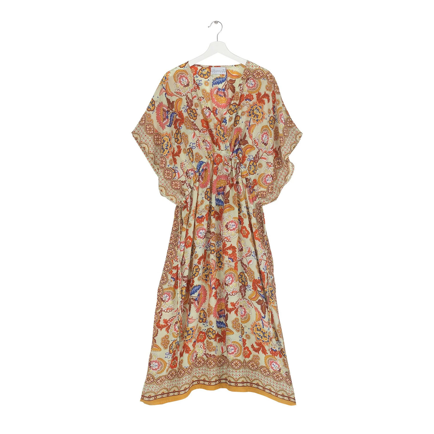 One Hundred Stars String Dress Indian Flower Taupe