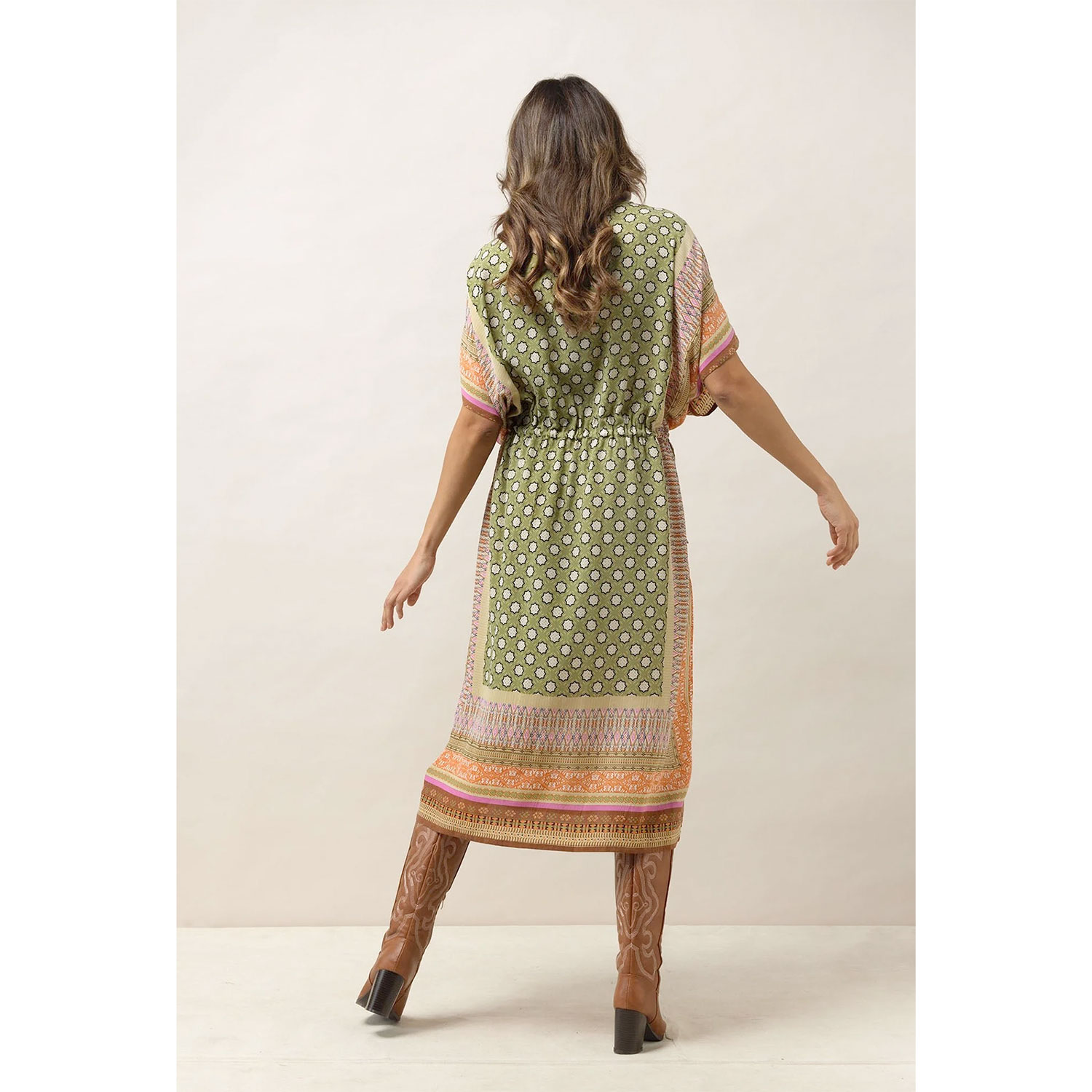 One Hundred Stars String Dress Moorish Green