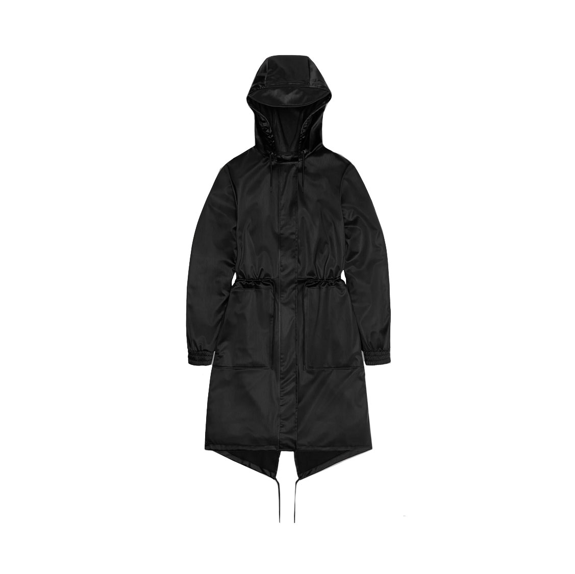 Rains String W Parka Jacke Black Grain