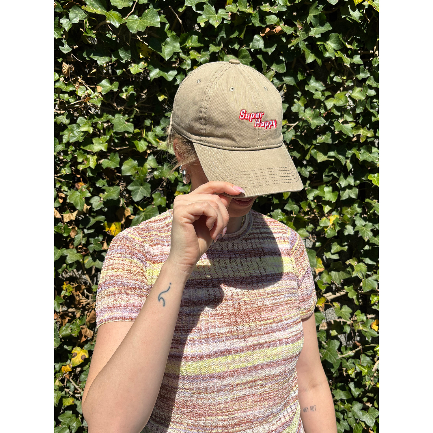 La Garçonne Accessoires Super Happy Cap Beige