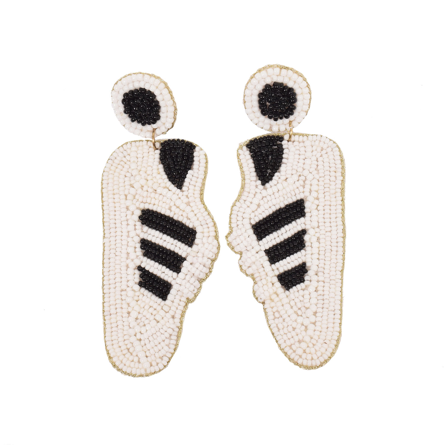 La Garçonne Bijoux Superstar Sneaker La Garçonne Bijoux Ohrstecker Weiss vorne