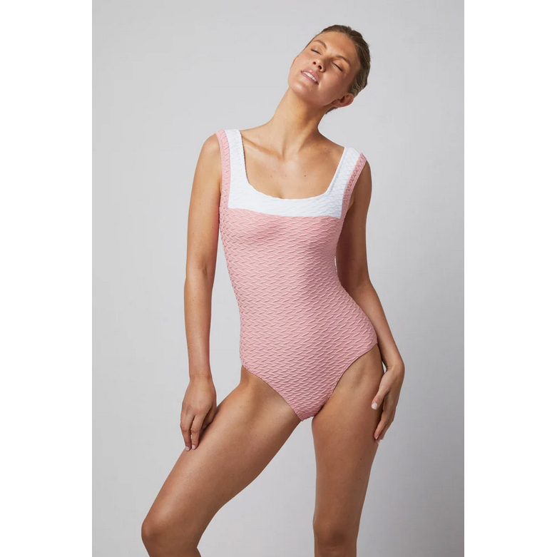 Paula Swordfish Paula Badekleid Peach Model vorne