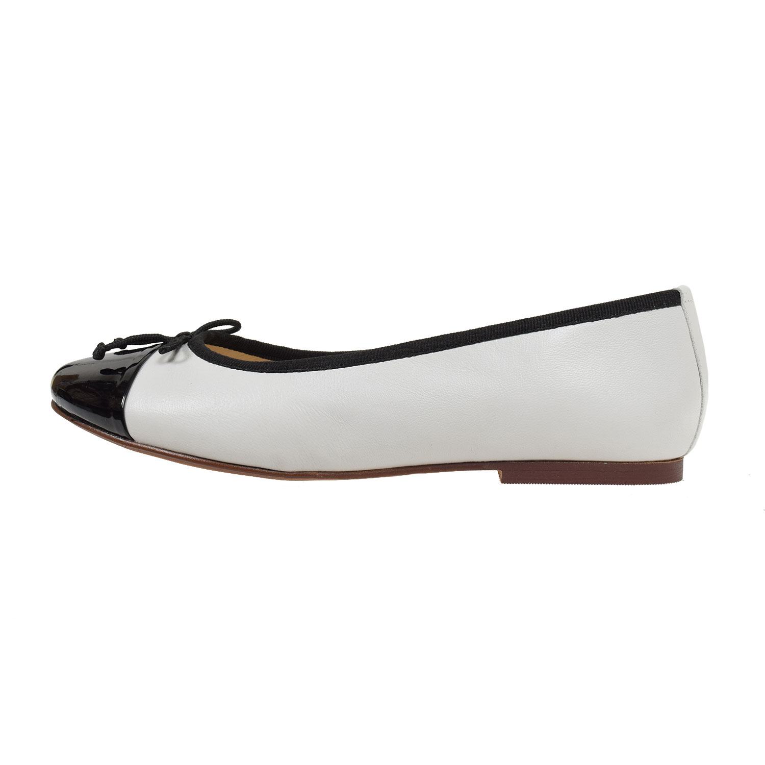 La Garçonne Sylvie La Garçonne Ballerina Off White Schwarz Seite