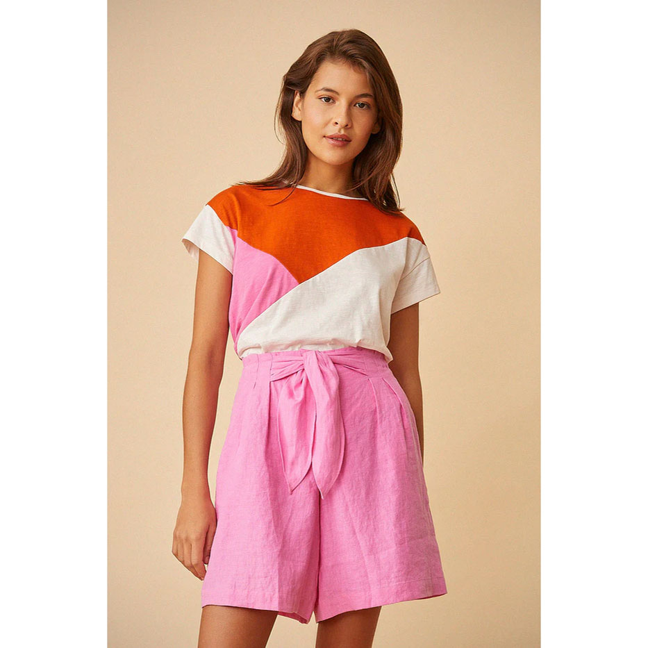 Des Petits Hauts Tang Shorts Rose Fluo