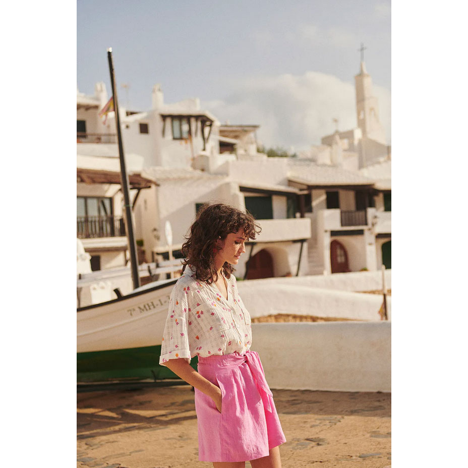 Des Petits Hauts Tang Shorts Rose Fluo
