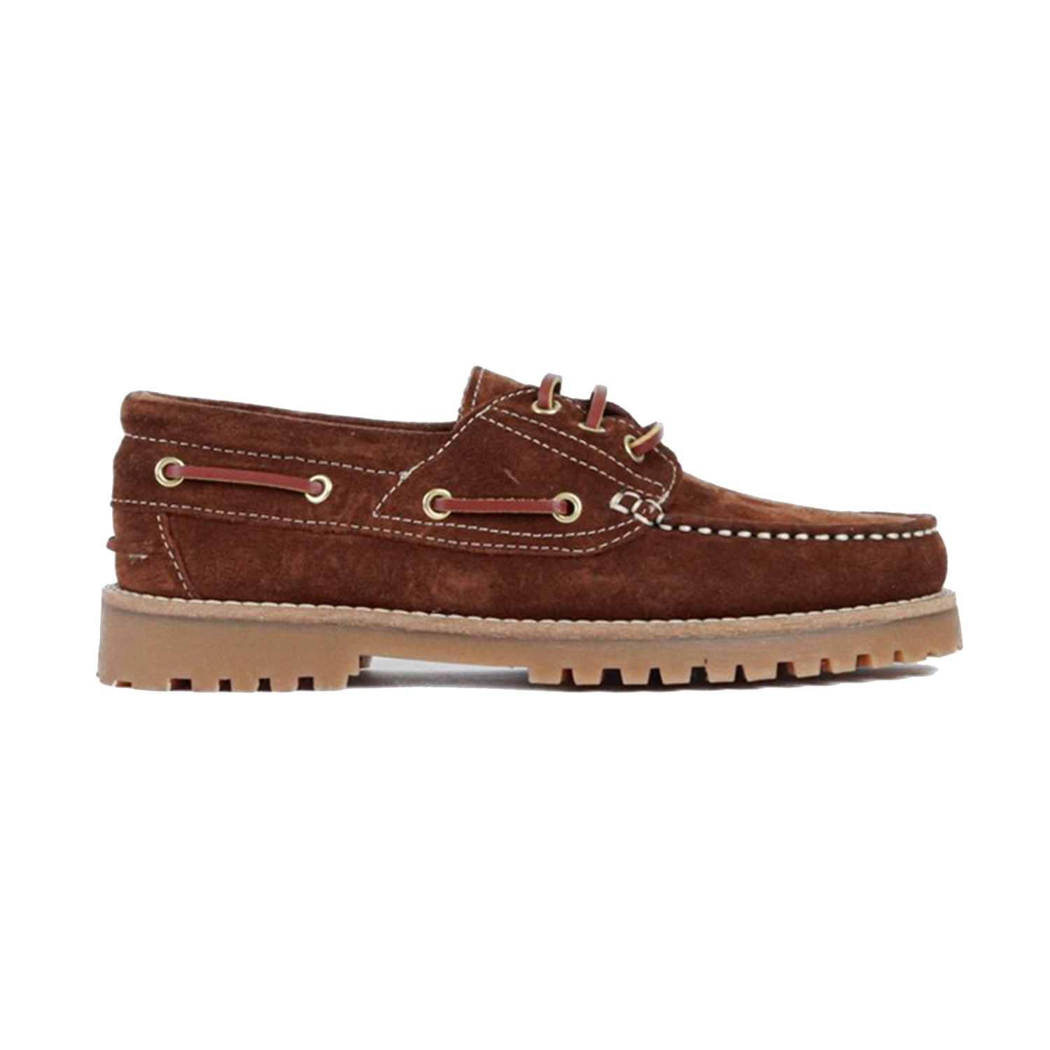 Bukela Taylor Boatshoe Suede Cognac von Bukela vorne