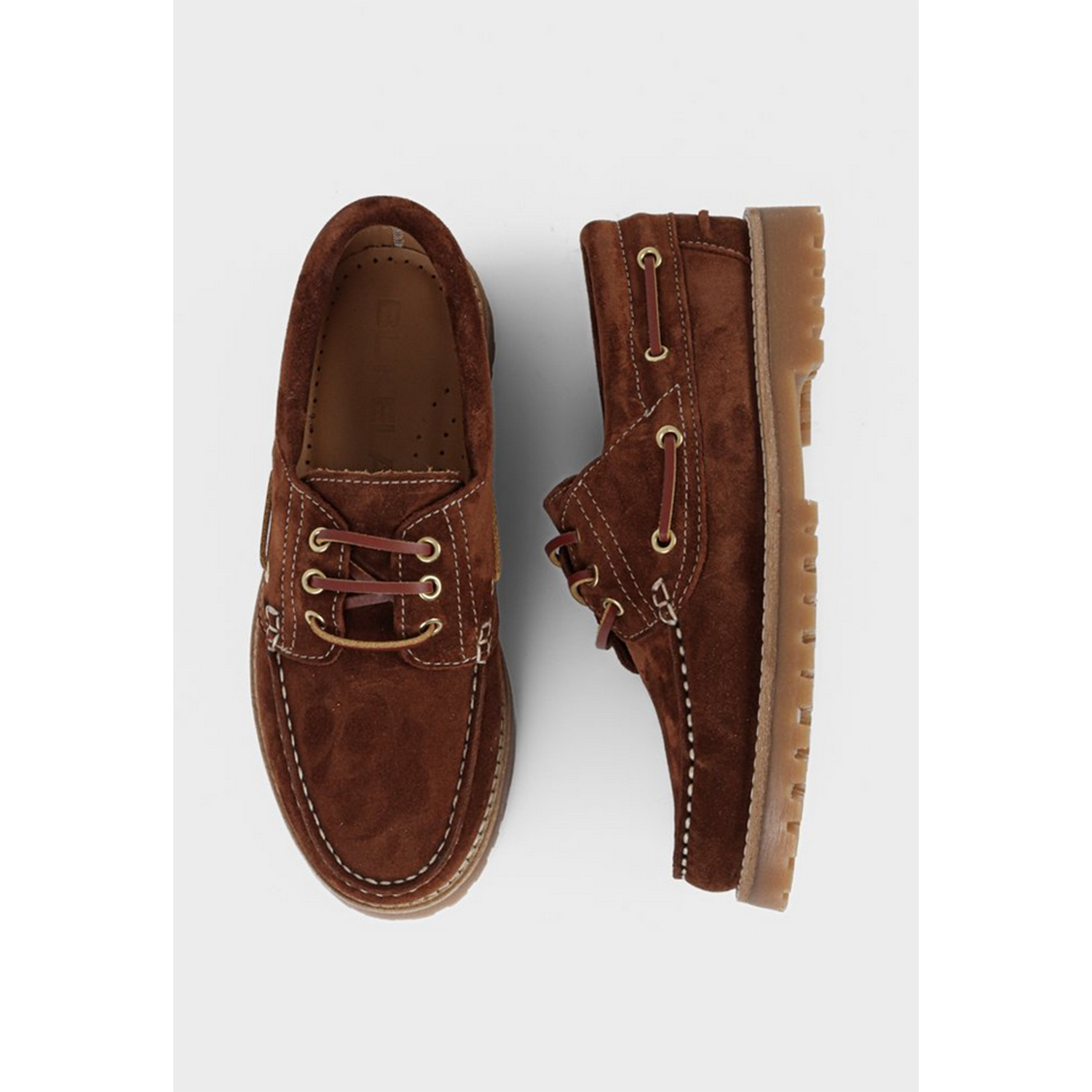Bukela Taylor Boatshoe Suede Cognac von Bukela vorne und oben