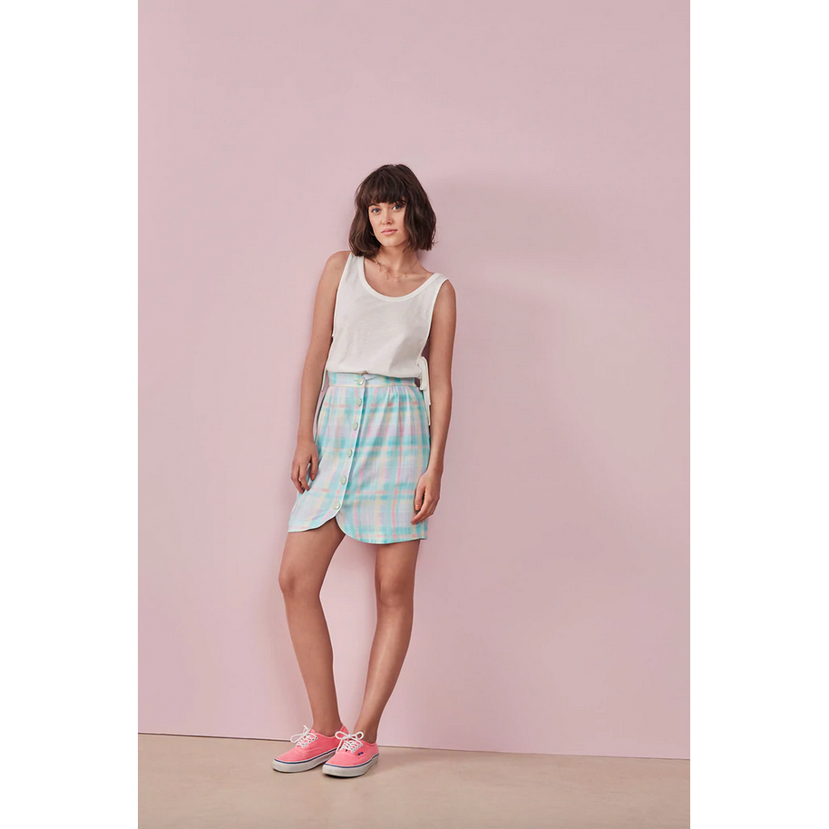 Des Petits Hauts Teline Des Petits Hauts Jupe blau Model vorne