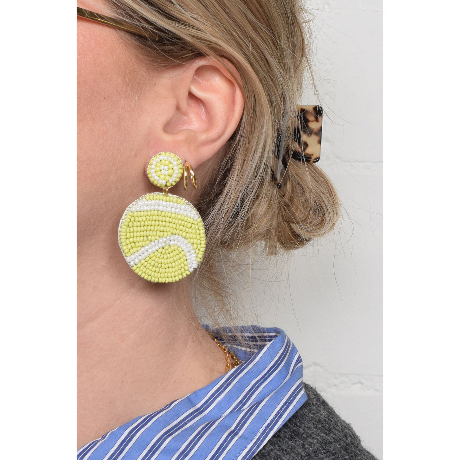 La Garçonne Bijoux Tennis Ball Ohrstecker