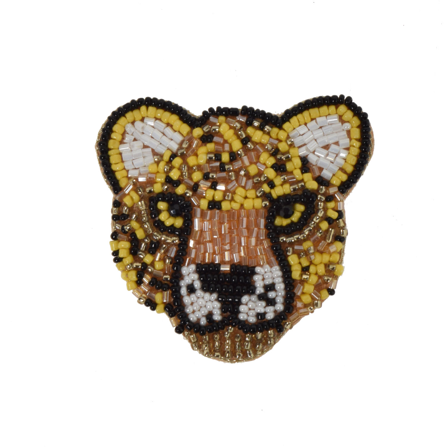 La Garçonne Bijoux Tiger Face Brosche