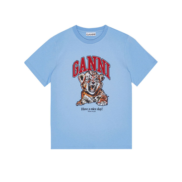 Tiger Relaxed T-Shirt Blissful Blue