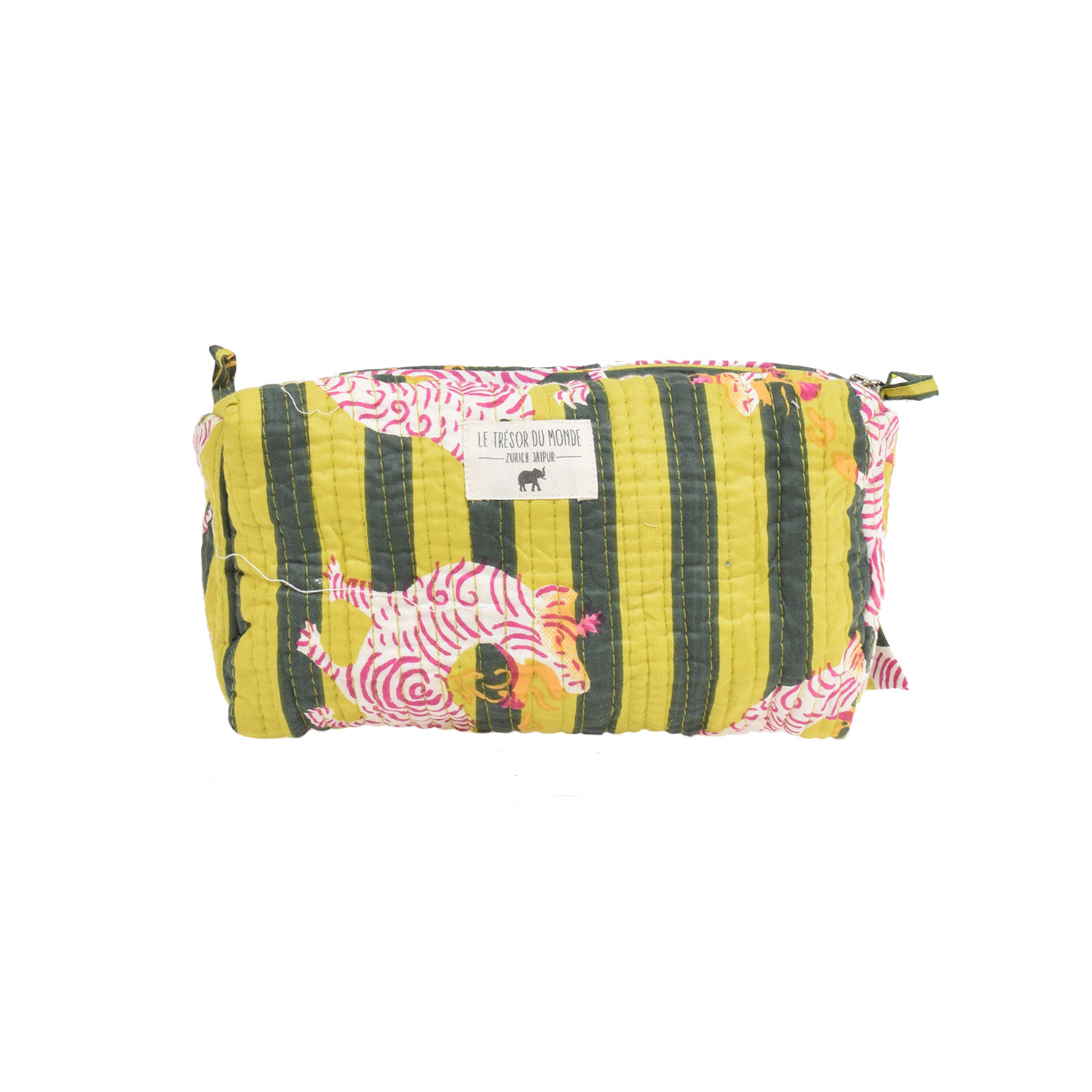 Le Trésor Du Monde Tiger Medium Necessaire Yellow Stripe