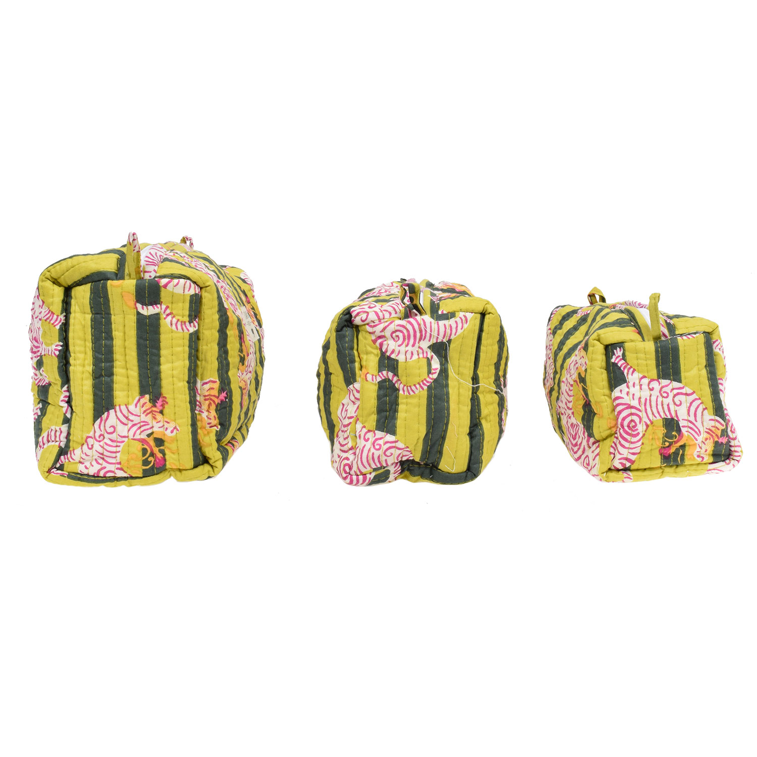 Le Trésor Du Monde Tiger Large Necessaire Yellow Stripe