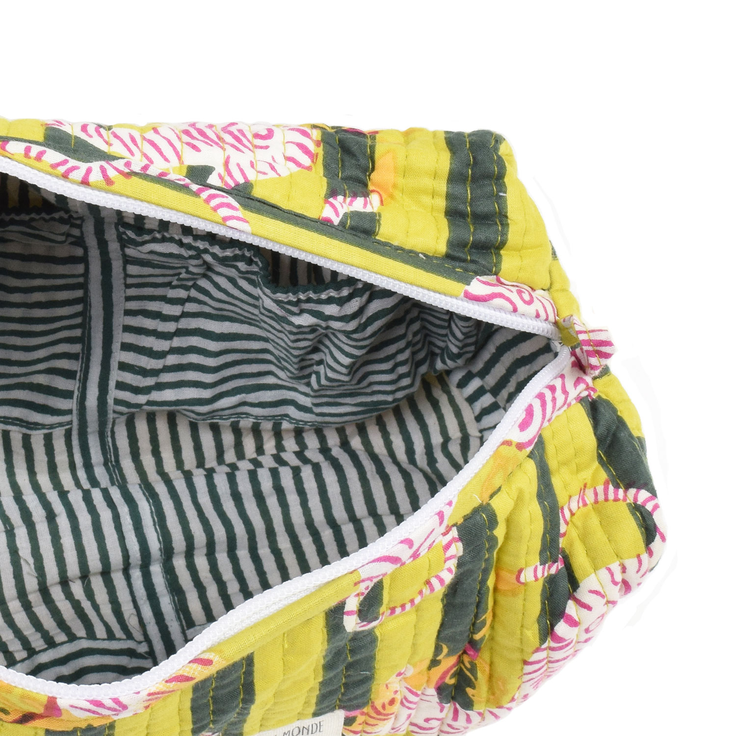 Le Trésor Du Monde Tiger Medium Necessaire Yellow Stripe