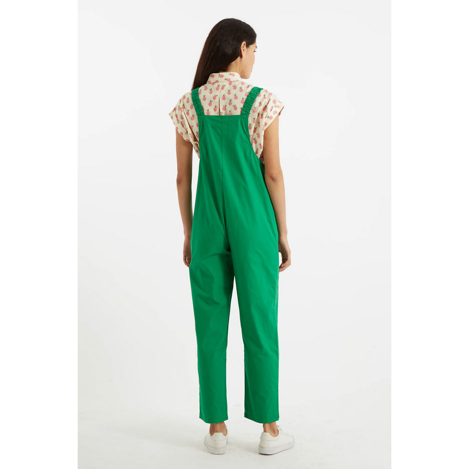 Louche Tippie Poplin Latzhose Green
