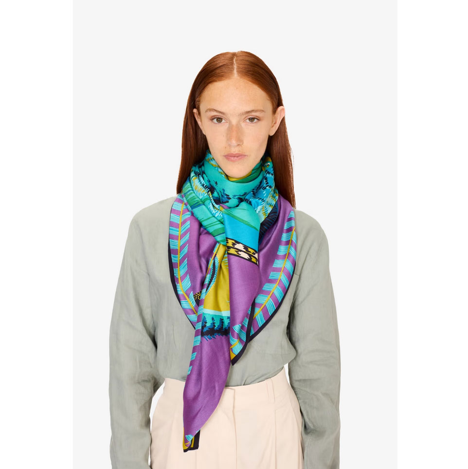 Inoui Editions Toucan Foulard Violet