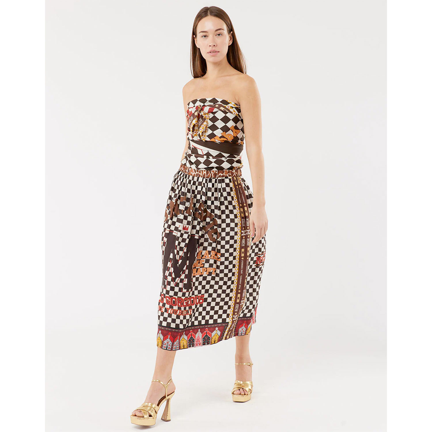 Me369 Vanessa Jupe Chocolate