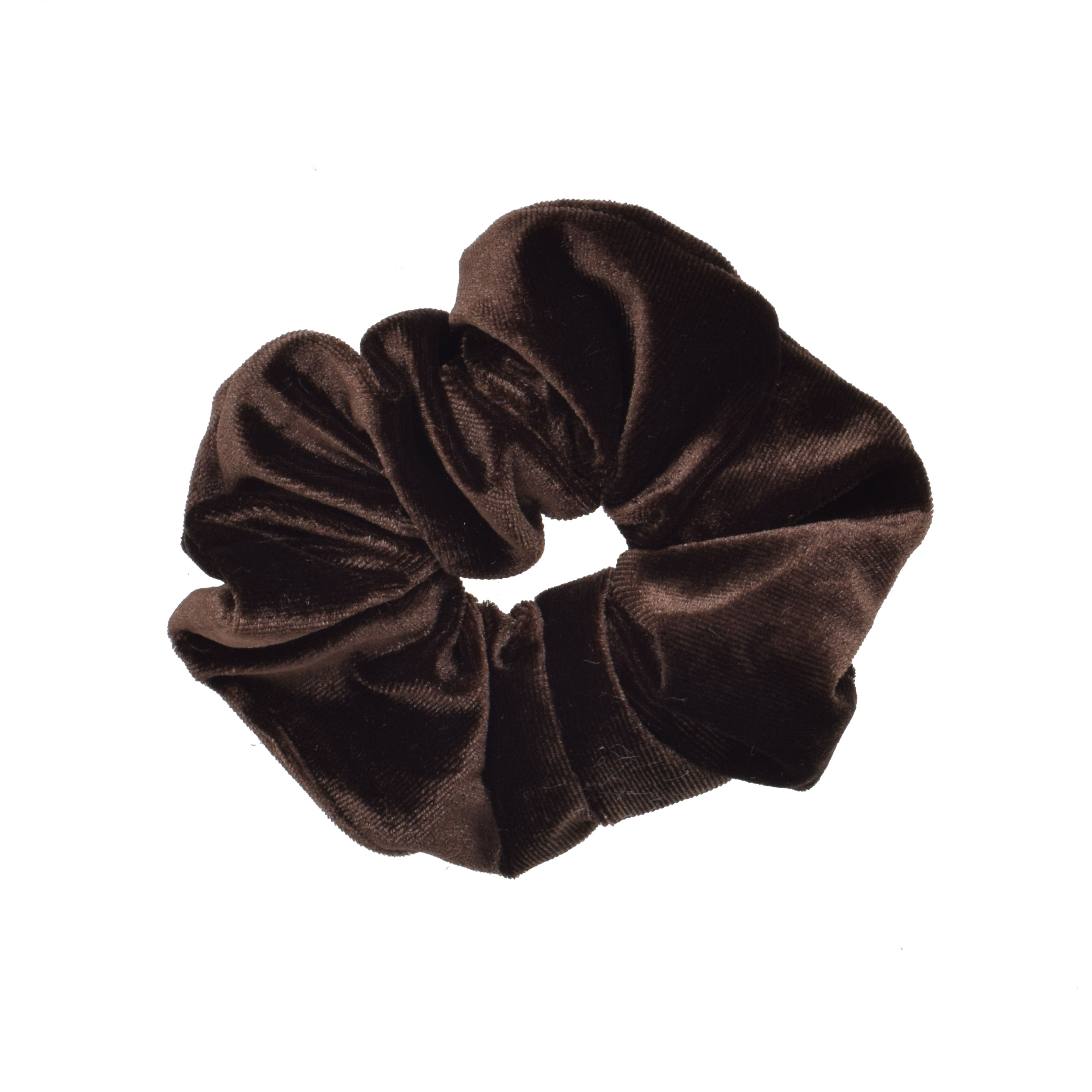 Velvet Scrunchie Dark Brown