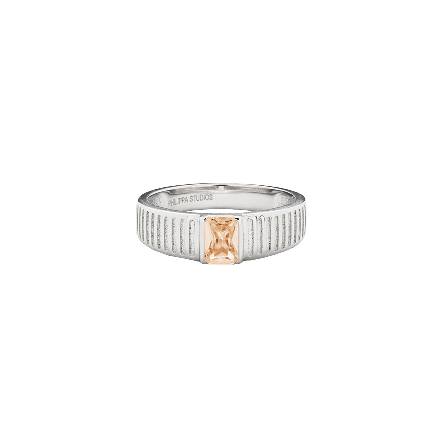 Philippa Studios Vera Ring Champagne Silber