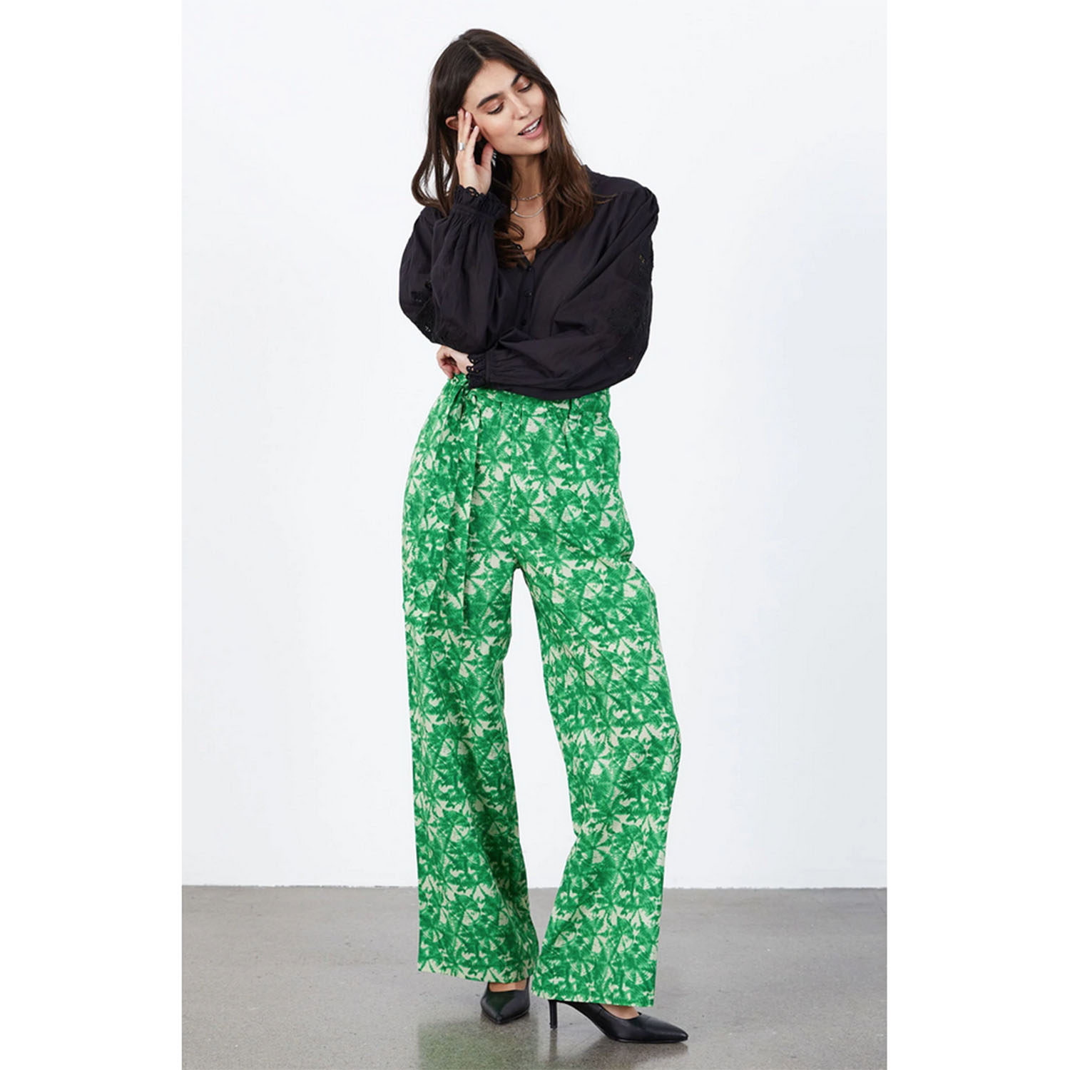 Lolly's Laundry Vicky Hosen Green von Lollys Laundry vorne