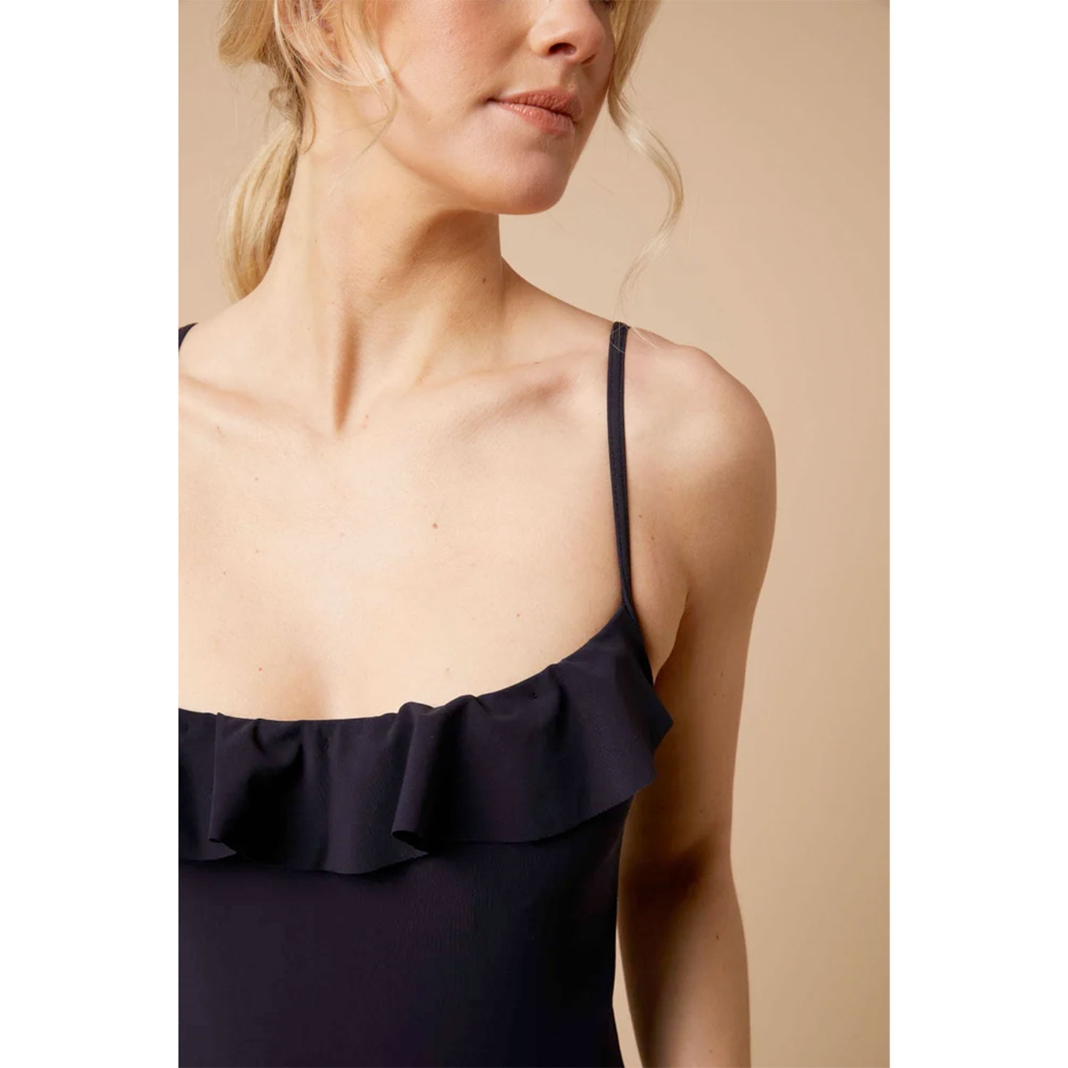 Paula Vineyard Frill Badekleid Dark Blue