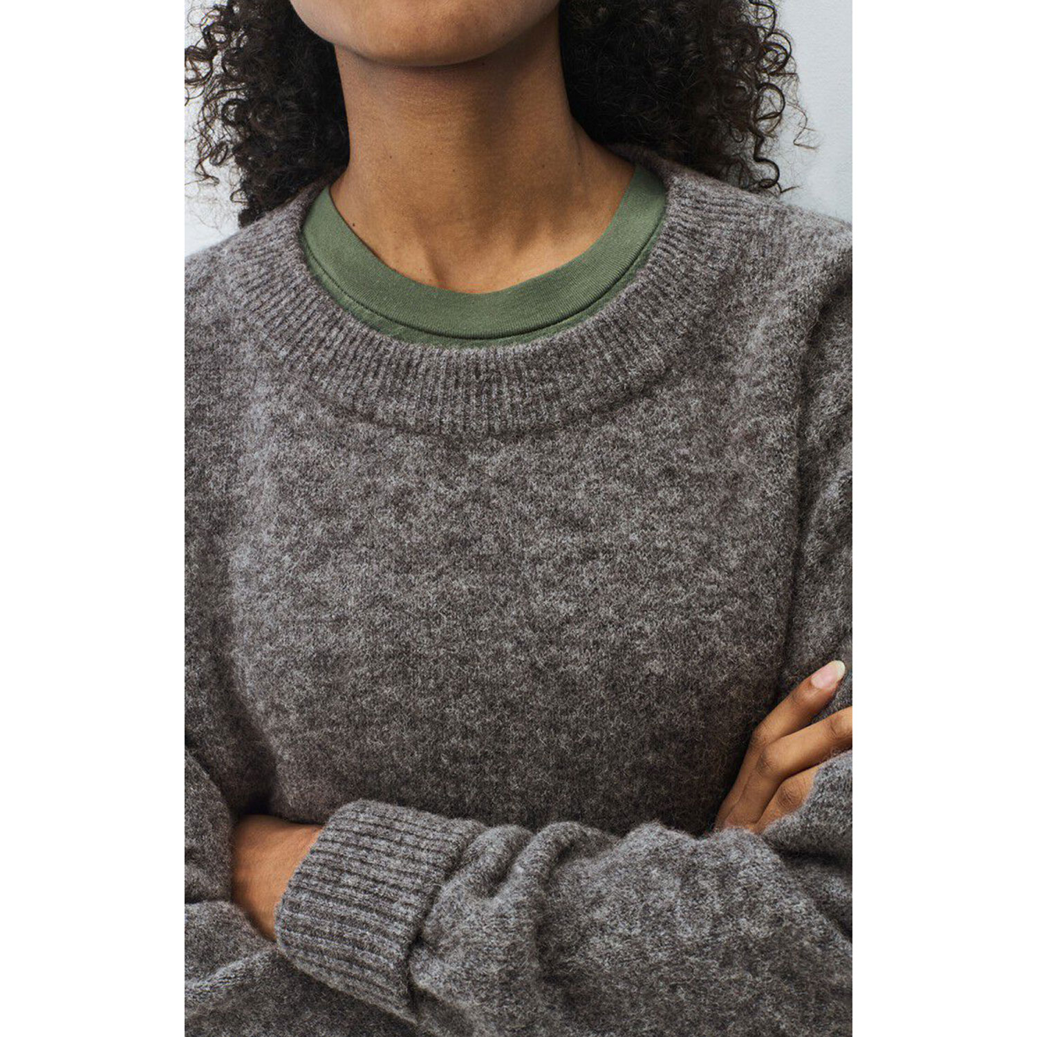 American Vintage Vitow Pullover Steel Melange