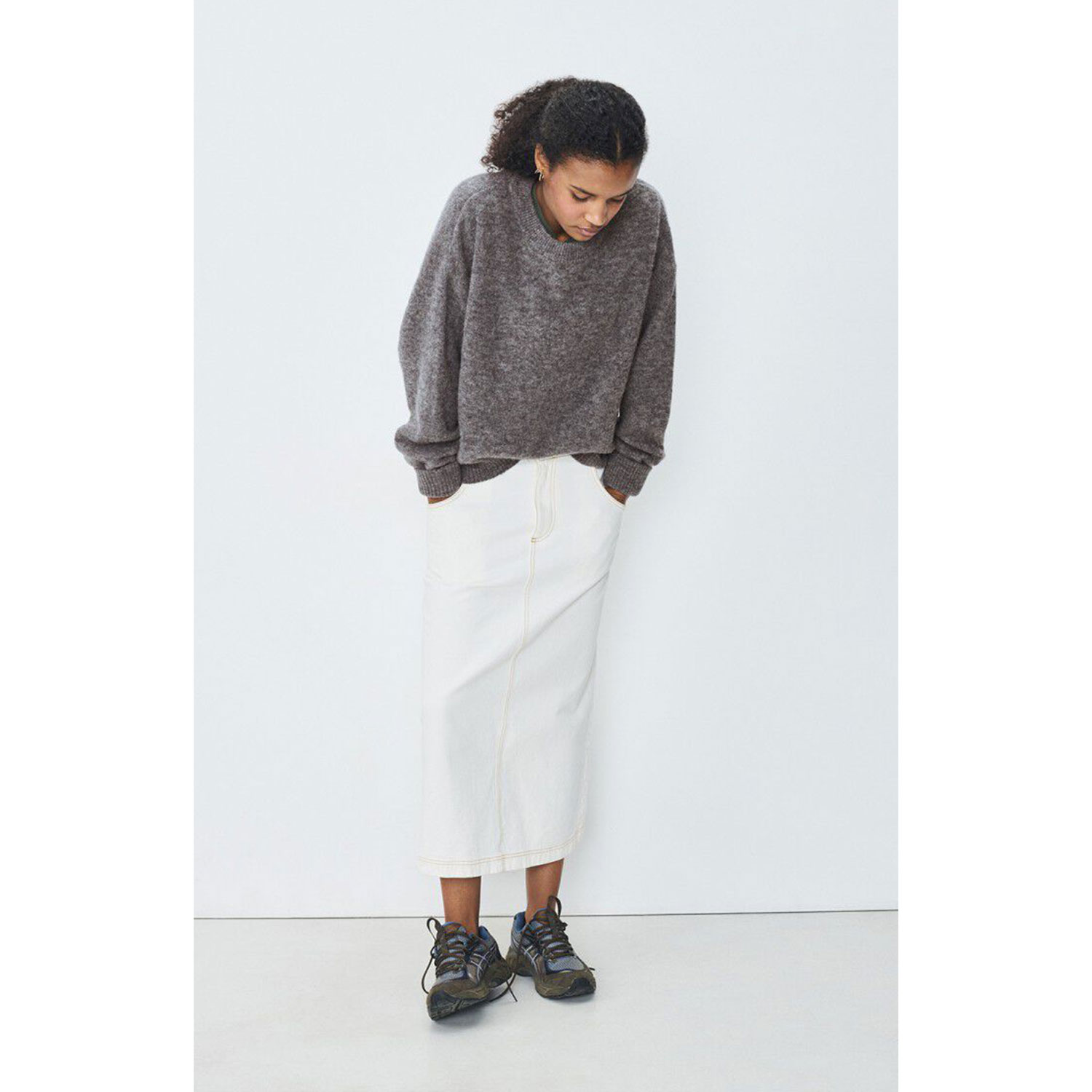 American Vintage Vitow Pullover Steel Melange