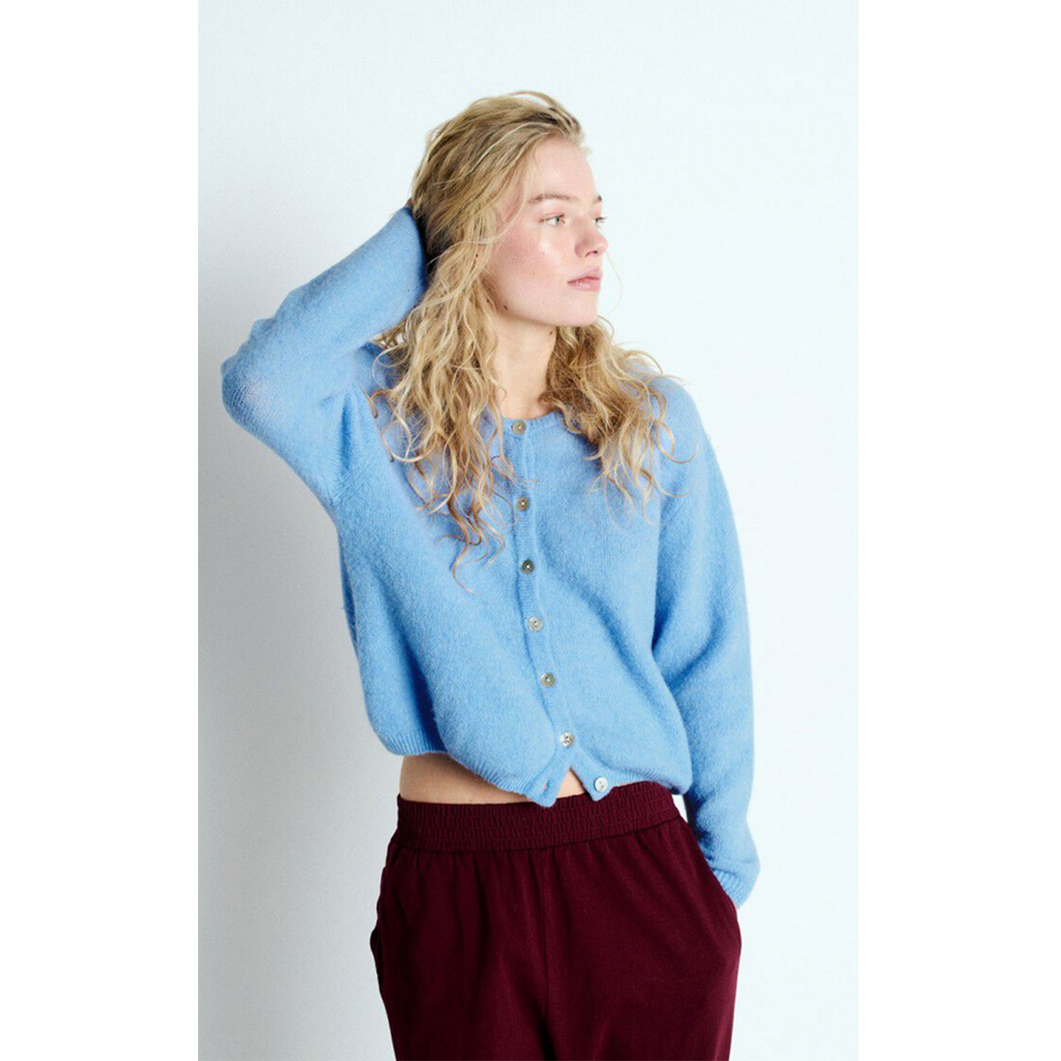 American Vintage Vitow Cardigan Atmosphere Melange