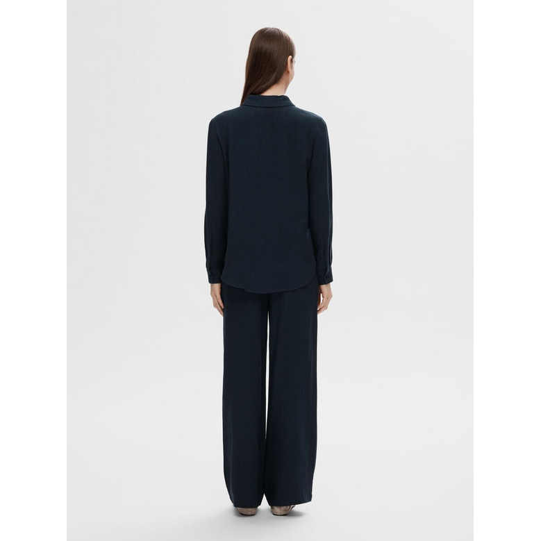 Selected Femme Viva-Gulia Hose Dark Sapphire