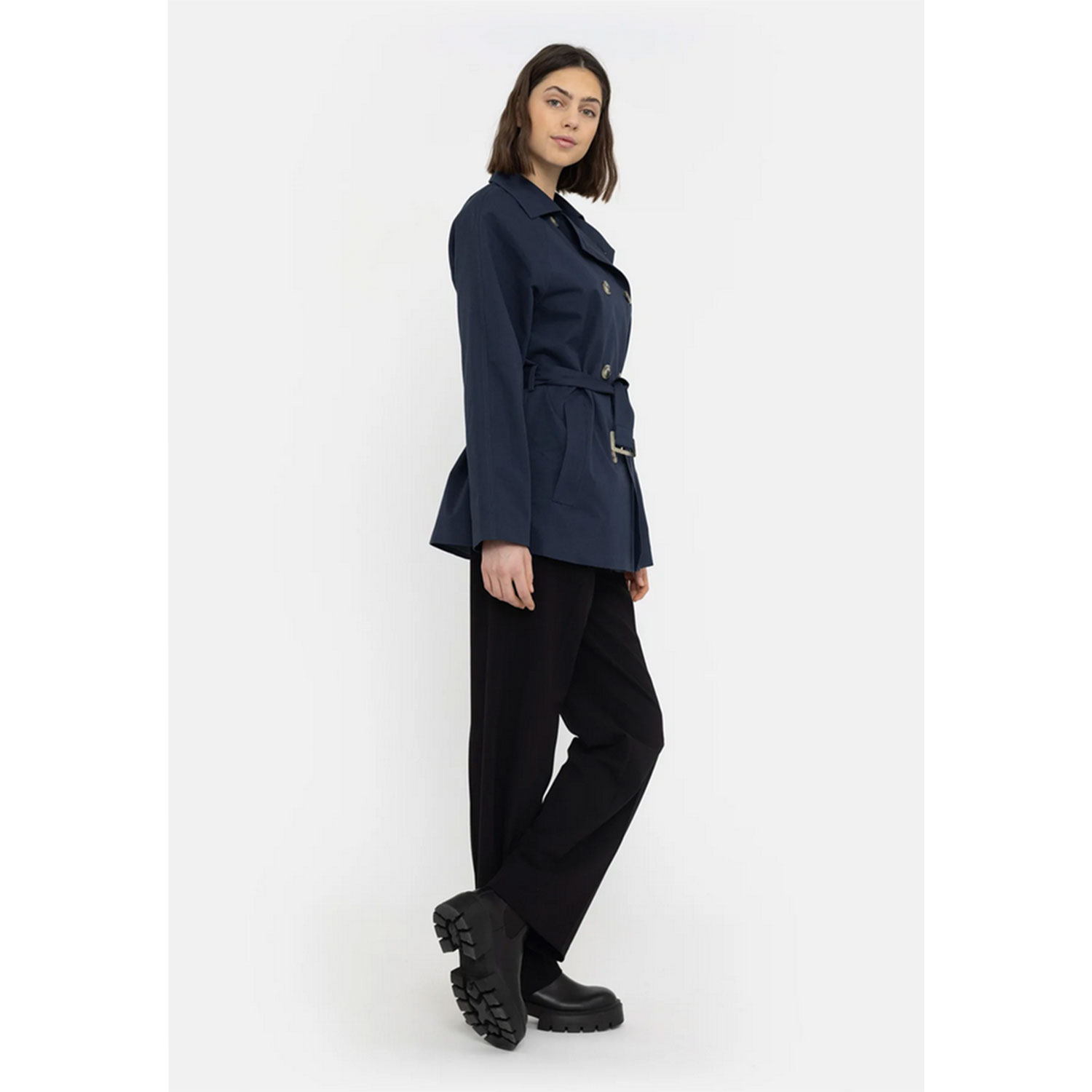 Soft Rebels Vivianne Trenchcoat Mantel Total Eclipse