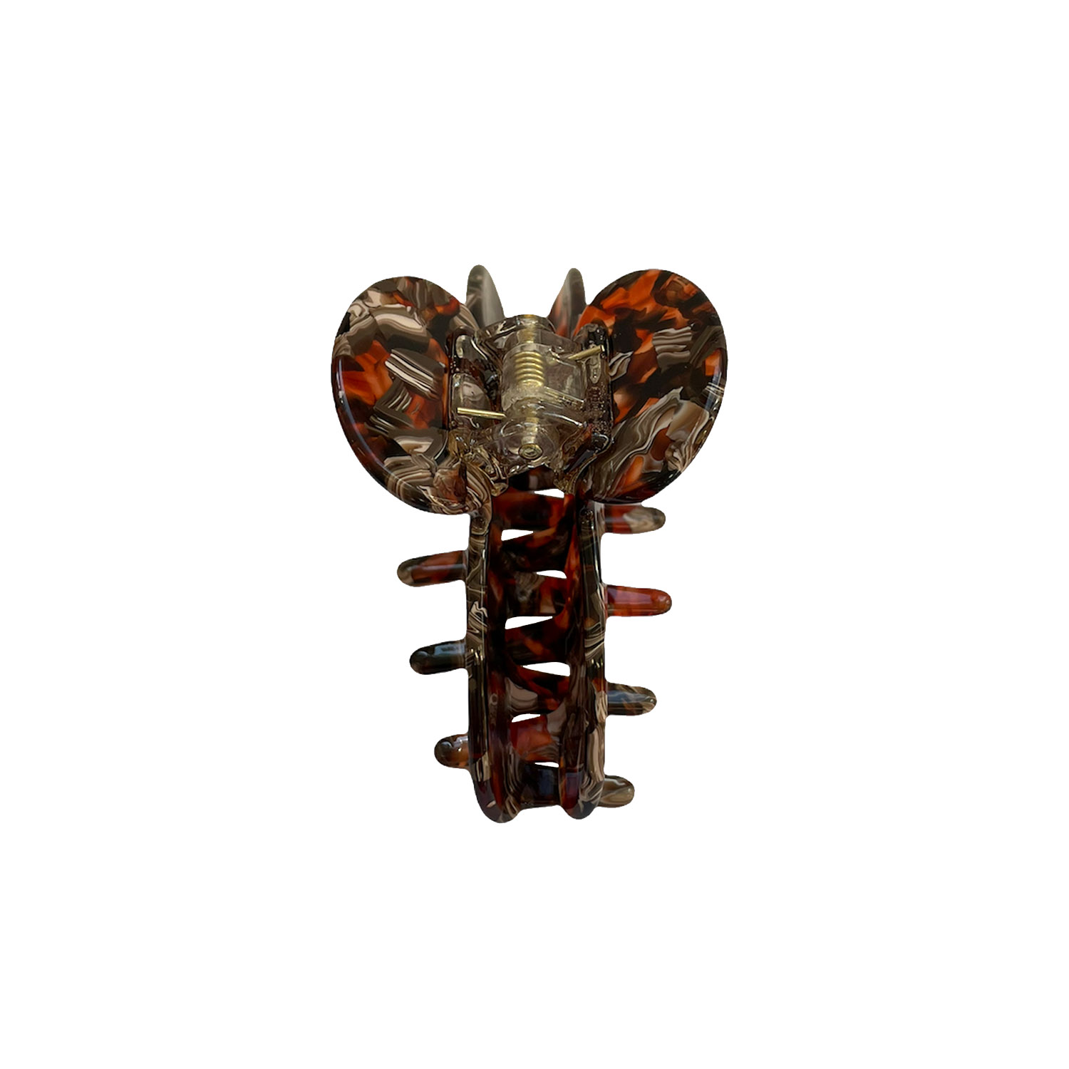 Voila Speckle Haarklammer Petite Brun Noyer