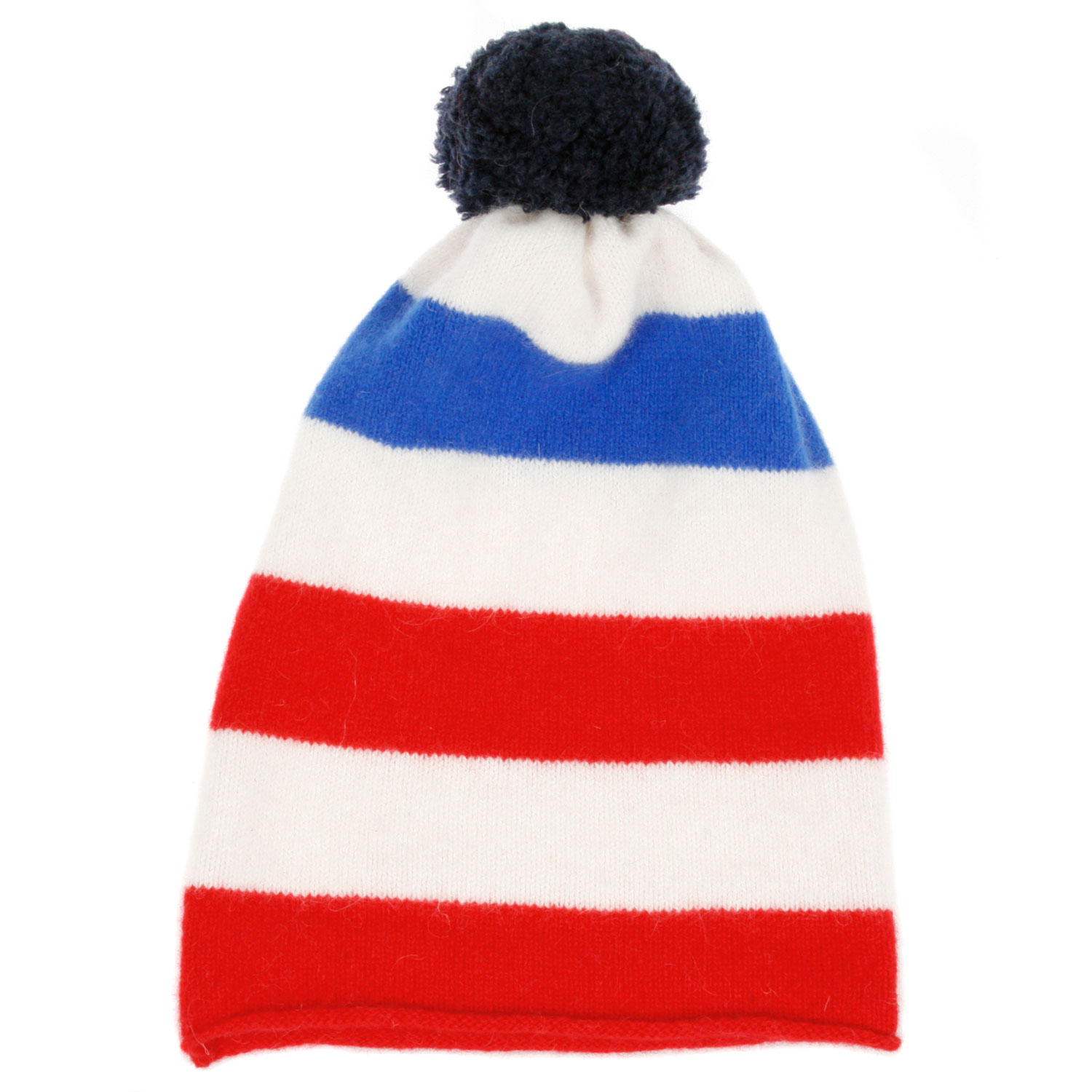 La Garçonne Accessoires La Garçonne Accessoires Wollmütze Blau Rot Weiss Mehrfarbig vorne