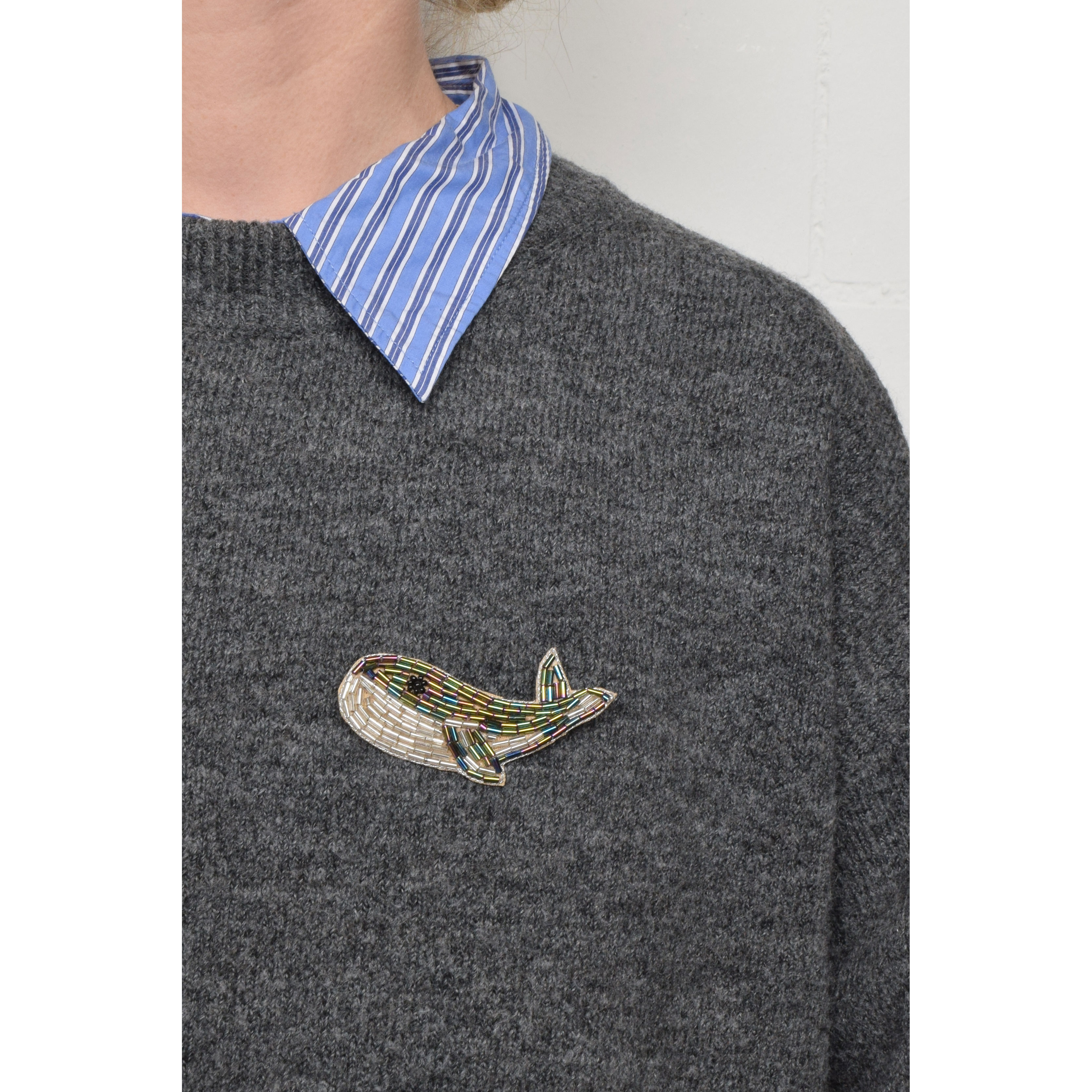 La Garçonne Bijoux Whale Brosche