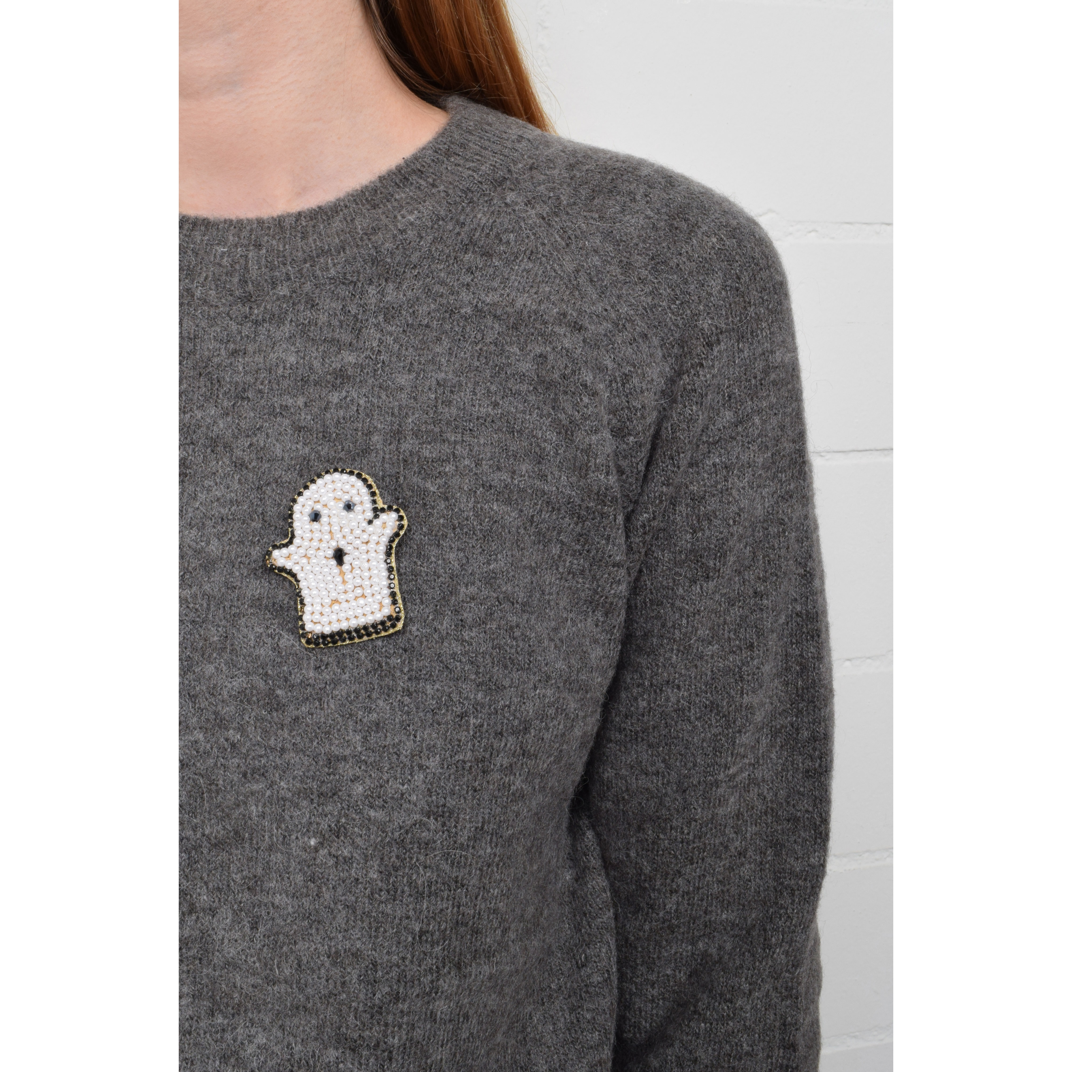 La Garçonne Bijoux White Ghost Brosche